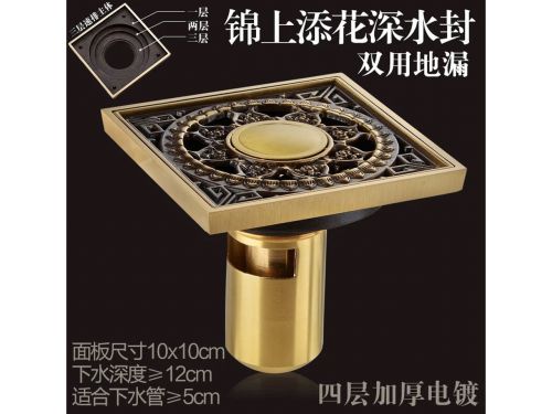 Thoát sàn mã 8809 đồng cổ KT 100 x 100